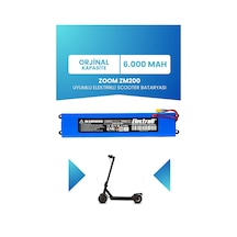 Zoom Zm200 Batarya 6.000mah Pil 36v Elektrikli Scooter Bataryası Mavi
