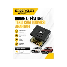 Doğan L - Fiat Uno Tekli Cam Düğmesi Anahtarı - Erb2182