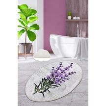Lavender Oval Djt 80X100 Cm Banyo Halısı Paspas