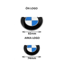Bmw G20 Kaput Bagaj Logo Takım G28,g30,g31,g32,g38 Mavibeyaz 82mm