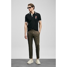 Lufian Sam Smart Erkek Chino Pantolon Slim Fit Toprak Toprak 111190370100495