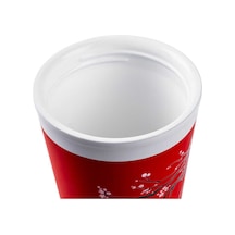 Tnt-8695835414041-gınger Kfy-zs001kskr-kake Kırm Sakura Desenli Paslanmaz Çelik Termos Bardak 380ml Kırmızı