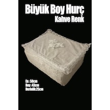 Çeyizlik Büyük Tek Hurç Çiçekli, Kadife Tek Hurç Çeyizlik Dantelli Hurç, Büyük Boy Hurç Çok Renkli