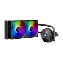 Thunderstorm Ts4 240mm Siyah Argb Dijital Sıcaklık Göstergeli Am5, Am4 / Lga 1851, 1700 İ