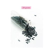 Uzun Boru Kesme Boncuk Çap 2mm Uzunluk 10 Mm - 20 Gram - Koyu Yeşil - Bnc227