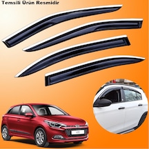 Hyundai İ20 Mügen Cam Rüzgarlığı Abs Krom Nikelajlı Cam Rüzgarlığı 2015-2020 Arası 4 Lü Set