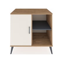 Kronos Şifonyer 2 Raflı Tek Kapaklı 88x59x80 Çam-aytaşı/antrasit Aytaşı/antrasit