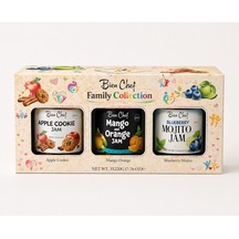 Bien Chef Aile Koleksiyonu 3'lü Reçel Seti 3x220 Gr Elmalı Kurabiye, Mango Portakal, Yaban Mersinli Mojito