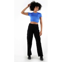 Alexandergardı Bisiklet Yaka Crop T-shirt B24-326a 001