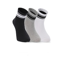 Slazenger Jelly 3 Lü Erkek Siyah / Gri Çorap Siyah / Gri