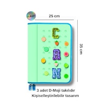 Delik Serisi 25x35 Cm Ödev Dosyası, Abka Taşıyıcı Proje Dosyası Fermuarlı 1 Adet Yeşil