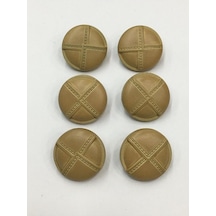 Trençkot Düğmesi 6 Lı Set Krem 2 Cm