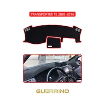 Volkswagen T5 2003-2016 Torpido Koruma Halısı Kırmızı Kenar