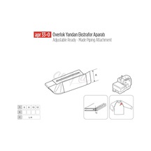 Overlok Yandan Ekstrafor Aparatı 25mm/ Apr 33-o