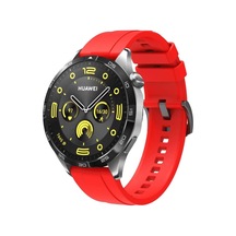 Amazfit Gtr 2/gtr 2e/gtr 47mm İle Uyumlu 22mm Yumuşak Sport Jel Silikon Kordon, Kırmızı Açık Kahverengi