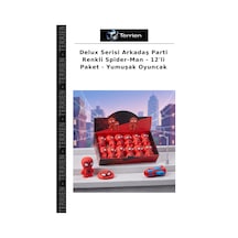 Delux Serisi Arkadaş Parti Renkli Spider-man - 12'li Paket - Yumuşak Oyuncak