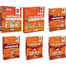 Gizli 2025 8. Sınıf Lgs Matematik + Fen Alıştırmalı + Usta İşi Soru + Gizli Kuşak Seti 6 Kitap Güncel Müfredat