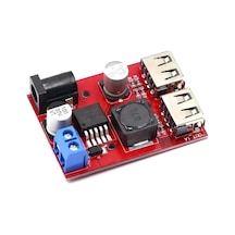 Lm2596s Çift Usb Voltaj Düşürücü Modül 6-40v Giriş-5v 3a Çıkış