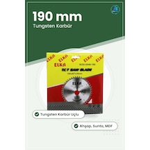 Daire Testere Bıçağı Tct 190 Mm Diş 30 Göbek Ahşap Sunta Mdf Lami