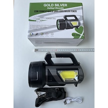 Gold Silver Gs-3900 En Güçlü En Teknolojik Fener Siyah
