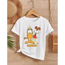 Çocuk Unisex Baskılı T-shirt - Beyaz Çok Renkli
