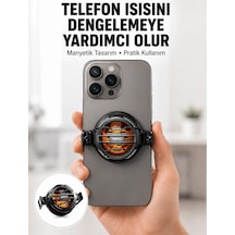 Mobil Oyunlar İçin Serinletici Telefon Fanı Sessiz Çalışma Geniş Kıskaçlı Tasarım Yeni Nesil