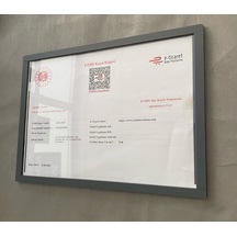 Mat Antrasit Diploma&sertifika Çerçevesi