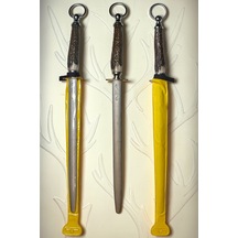 Geğik Boynuzu Masat El Yapımı Yerli Üretim Olgun Kardeşler 30cm. 60-62 Rockwell -hrc