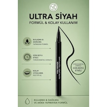 Keçe Uçlu Yoğun Siyah Eyeliner 0.55 Ml Uzun Kalıcı Akma Bulaşma Karşıtı Yüksek Pigmentli Vegan 05