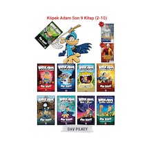 Köpek Adam Son 9 Kitap Seti 2-10 , Dav Pılkey,çocuk Çizgi Roman Kitapları, Futbolcu Kitap Hediyesi