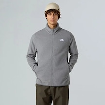 The North Face Glacier Tam Boy Erkek Fermuarlı Polar Ceket Nf0a8d0rcqı1 Gri