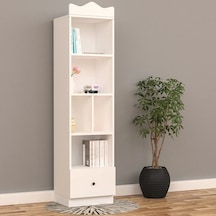 Ece Elite Kitaplık Mdf Beyaz
