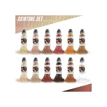 Skintone Set - World Famous Ink Dövme Boyası - 1oz 12 Color