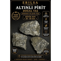 Sertifikalı Altınlı Pirit Taşı Kütle 60-80 Mm Büyük Boy Koleksiyo