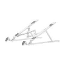 Dizüstü Bilgisayarlar İçin Silikon Kaplamalı Kaymaz, Çok Yönlü Açı Ve Katlanabilir Laptop Standı
