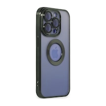 Apple iPhone  Uyumlu- 15 Pro Max Kılıf Slot Silikon - Köknar Yeşili