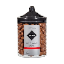 Rıoba Badem Draje 1 Kg - Kahve Yanı İkramlık Çikolata Kaplı Badem Tarı