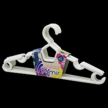 6 Parça Plastik Karizma Elbise Askı 5468 Çok Renkli