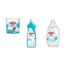 Aquabor Doğal Mineralli Tablet + Elde Bulaşık + Sıvı Beyaz 3 Lü Set 0.75 LT - 2.5 LT - 12 KG 08909567