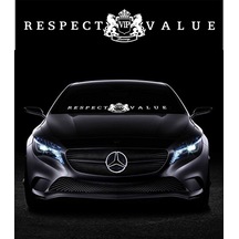 Otosticker Respect Vip Value Ön Cam Alınlık Büyük 86X15Cm