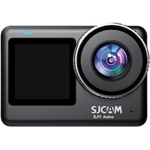 SJCAM SJ11 Active Dual Screen 20MP 5GHz Wi-Fi 4K UHD H.265 Su Geçirmez Kasa 154° 1300mAh Aksiyon Kamerası Siyah