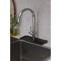 Musluk Matı Elastik Silikon Mutfak Ve Banyo İçin Lavobo Su Tutucu Musluk Ve Batarya Matı Siyah,515201744 Çok Renkli