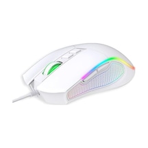 Crossfire V1 12800 Dpi Makro Yazılımlı Chromatic Rgb Gaming Mouse - Beyaz