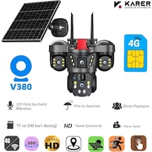 X5tech Rx-66g Güvenlik Kamerası-güneş Panelli Solar Kamera