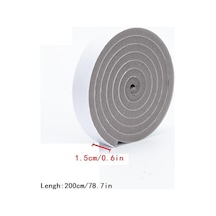1 Rulo Çok Amaçlı Köpük Sızdırmazlık Şeridi - Kapı Ve Pencereler İçin Ses Ve Toz Geçirmez - Kolay Kurulum 1.5cm X 2m