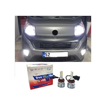 Fiat Fiorino Led Xenon Uzun + Kısa Far Ampulü H4 Duo Yeni Seri Beyaz