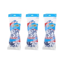 Elmop Pm01 Yedek Islak Vidalı Mop Paspas Püskül Ucu - Pamuklu Mikrofiber İpli Mop Yedeği - 3 Adet