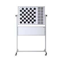 Satranç Tahtası 110x100 Cm Egitimli Manyetik Mıknatıslı Tekerlekli Ayaklı-pan604