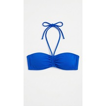 Zi Mavi Straplez Çok Dar Kalıp Bikini Üstü
