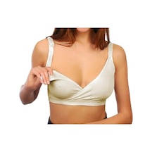 Hepimiz Alalım Sema Baby Kruvaze Emzirme Sütyeni Ekru 80 Beden8682476853926